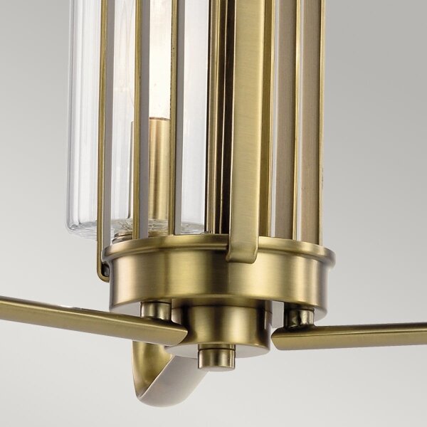 Quintiesse QN-KIMROSE3-BNB - Lampadario a stelo KIMROSE 3xE14/40W/230V oro