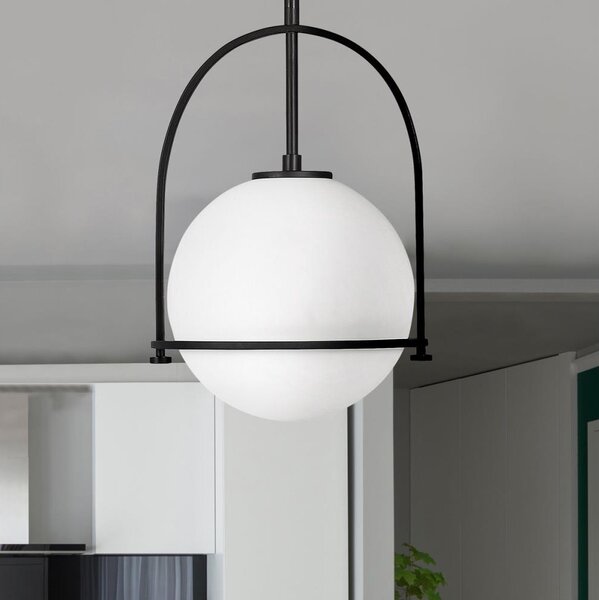 Quintiesse QN-SOMERSET-P-O-BK - Lampada a sospensione a stelo SOMERSET 1xE27/60W/230V nero