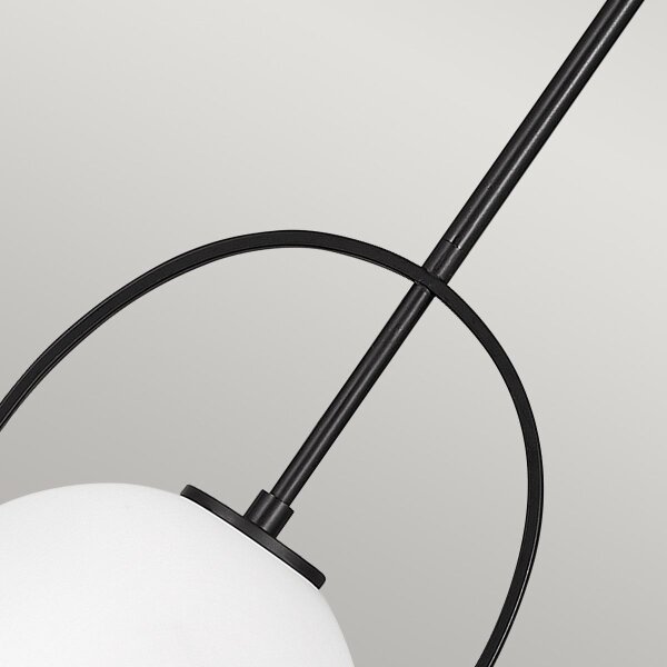 Quintiesse QN-SOMERSET-P-O-BK - Lampada a sospensione a stelo SOMERSET 1xE27/60W/230V nero