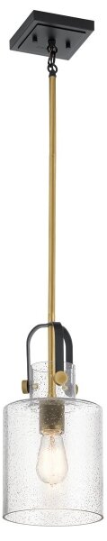 Quintiesse QN-KITNER-P-NBR - Lampadario a stelo KITNER 1xE27/60W/230V oro/nero
