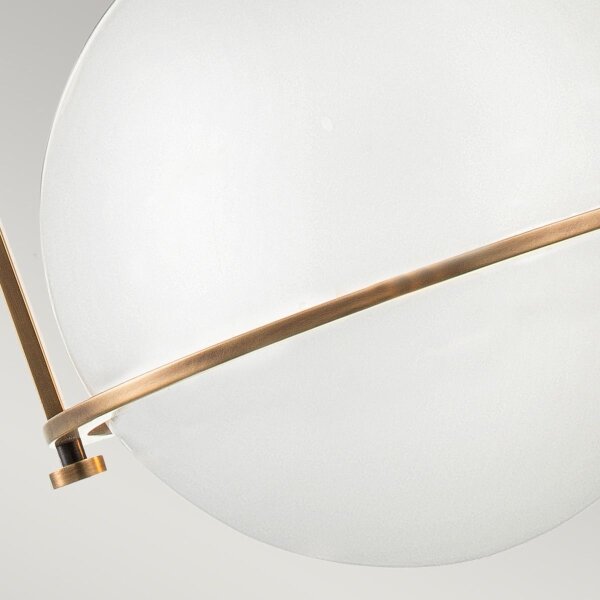 Quintiesse QN-SOMERSET-P-O-HB - Lampadario su asta SOMERSET 1xE27/60W/230V, finitura bronzo
