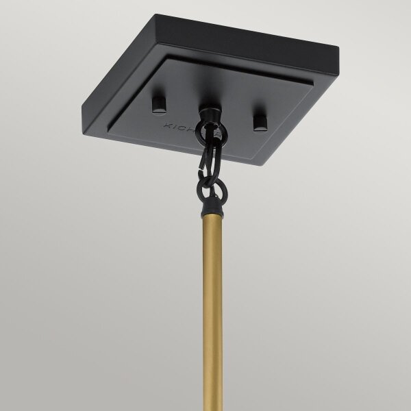 Quintiesse QN-KITNER-P-NBR - Lampadario a stelo KITNER 1xE27/60W/230V oro/nero