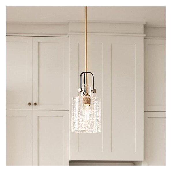 Quintiesse QN-KITNER-P-NBR - Lampadario a stelo KITNER 1xE27/60W/230V oro/nero