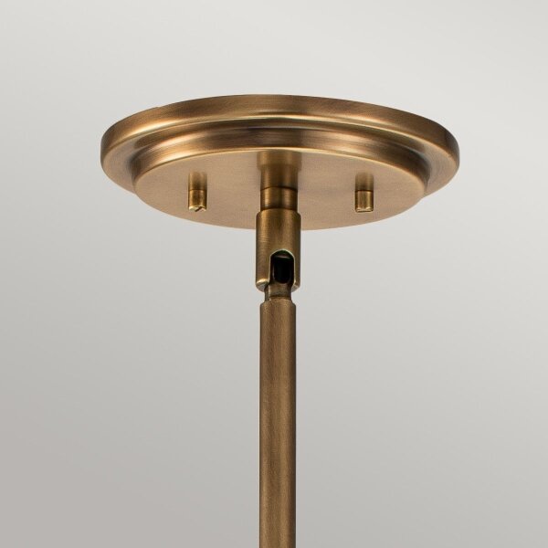 Quintiesse QN-SOMERSET-P-O-HB - Lampadario su asta SOMERSET 1xE27/60W/230V, finitura bronzo
