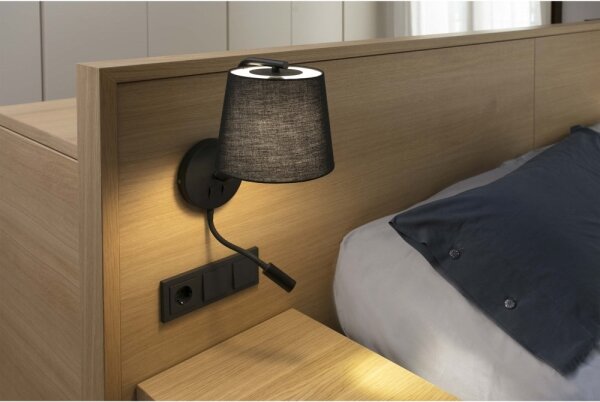 FARO 29330 - Applique LED BERNI 1xE27/20W/230V + LED/3W