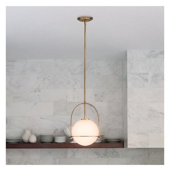 Quintiesse QN-SOMERSET-P-O-HB - Lampadario su asta SOMERSET 1xE27/60W/230V, finitura bronzo