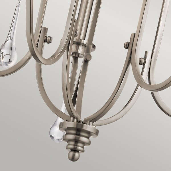 Quintiesse QN-KARLEE5 - Lampadario a stelo KARLEE 5xE14/60W/230V cromo opaco