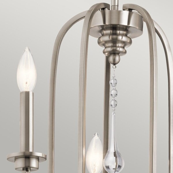 Quintiesse QN-KARLEE5 - Lampadario a stelo KARLEE 5xE14/60W/230V cromo opaco