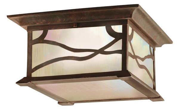 Quintiesse QN-MORRIS-F - Plafoniera esterna MORRIS 2xE27/60W/230V IP44 bronzo