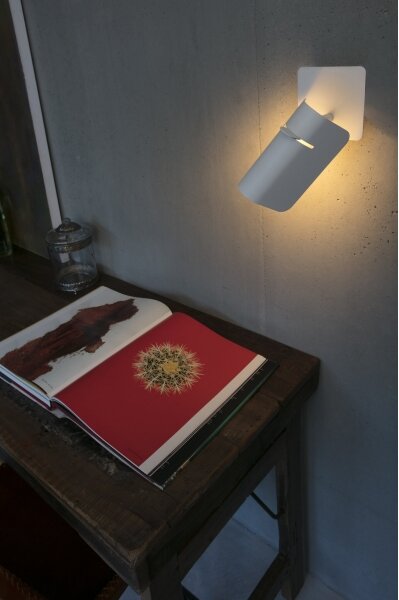 FARO 62130 - Lampada da parete SMILE 1xE27/15W/230V bianco