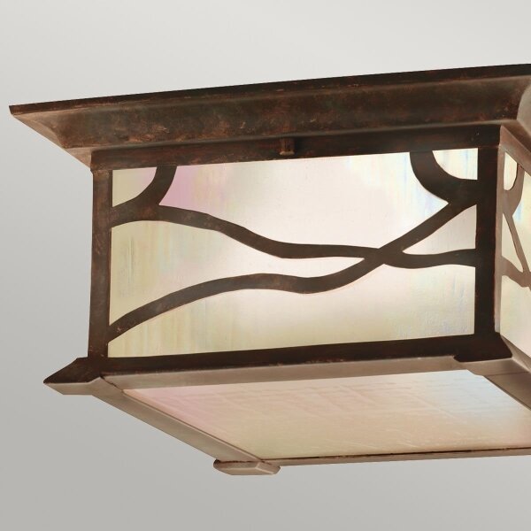 Quintiesse QN-MORRIS-F - Plafoniera esterna MORRIS 2xE27/60W/230V IP44 bronzo