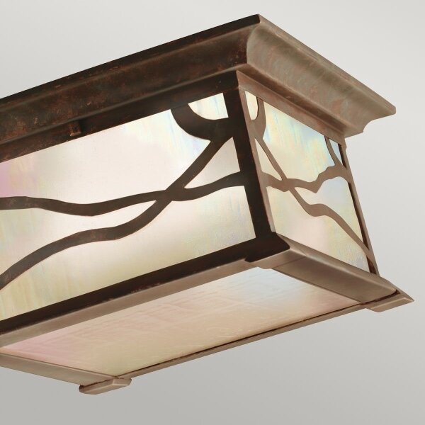 Quintiesse QN-MORRIS-F - Plafoniera esterna MORRIS 2xE27/60W/230V IP44 bronzo
