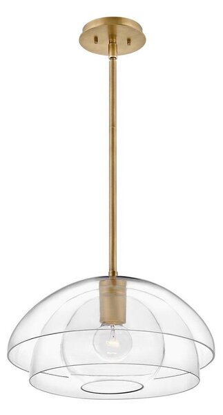 Quintiesse QN-LOTUS-P-HBR - Lampadario su asta LOTUS 1xE27/60W/230V dorato