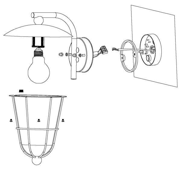 Eglo 94841 - Lampada LED da esterno PULFERO 1xE27/8,5W/230V