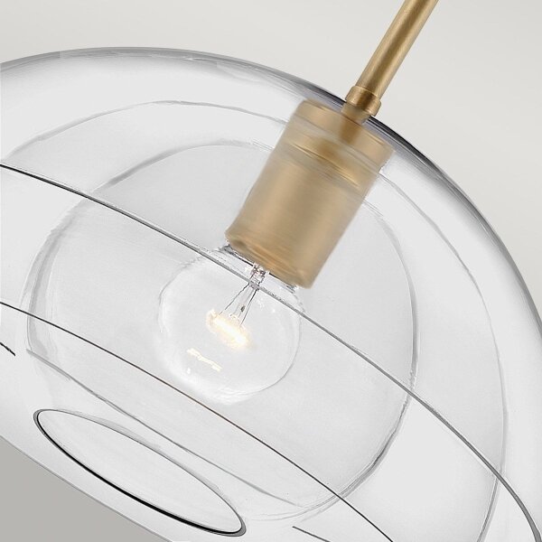 Quintiesse QN-LOTUS-P-HBR - Lampadario su asta LOTUS 1xE27/60W/230V dorato