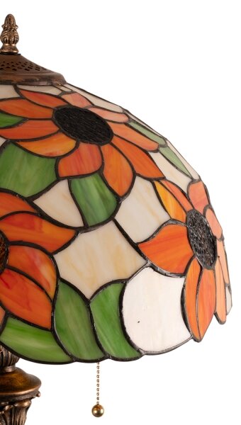 Brilagi - lampada da terra in stile Tiffany in vetro colorato SUNFLOWER 2xE27/60W/230V