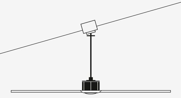 FARO 33395-10 - Plafoniera LED JUST FAN LED/16W/230V nero/marrone + +TC