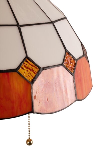 Brilagi - Lampada da terra in vetro Tiffany SIENNA 2xE27/60W/230V