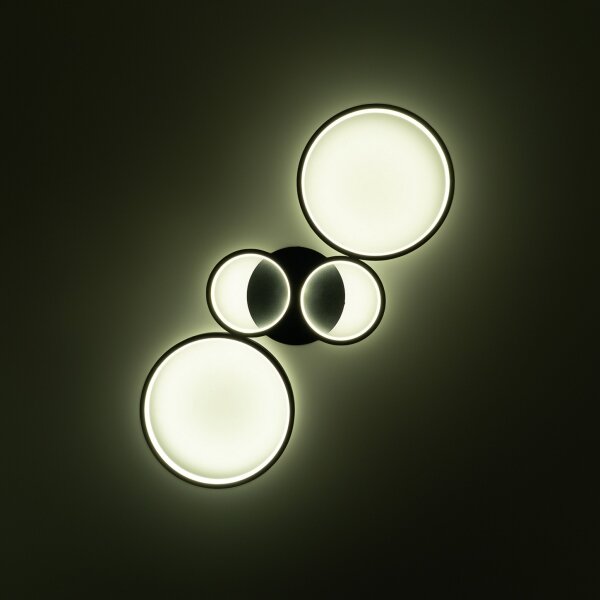 Brilagi - Plafoniera LED dimmerabile RINGO LED/34W/230V nera + telecomando