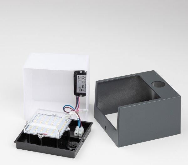 Brilagi-LED Lampada da parete esterna con sensore TERNI LED/12W/230V antr. IP44