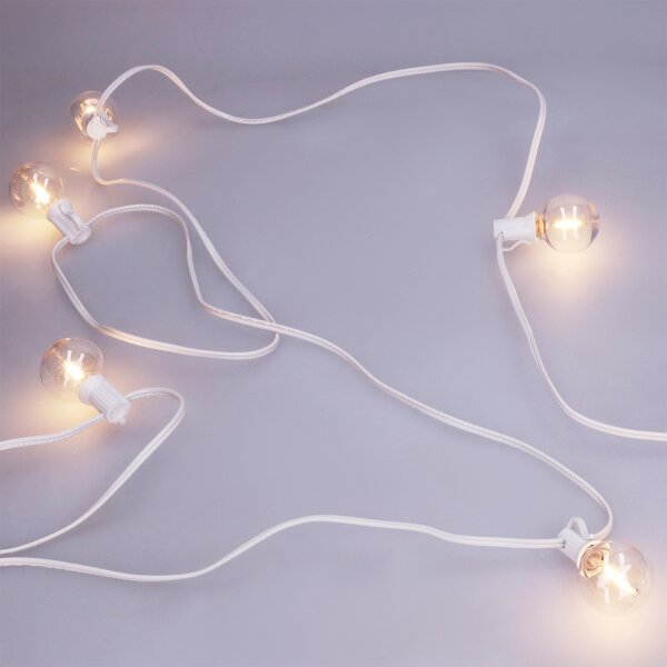 Brilagi - Catena decorativa LED da esterno GIRLANDA 25xE12 20m bianco IP44 bianco caldo