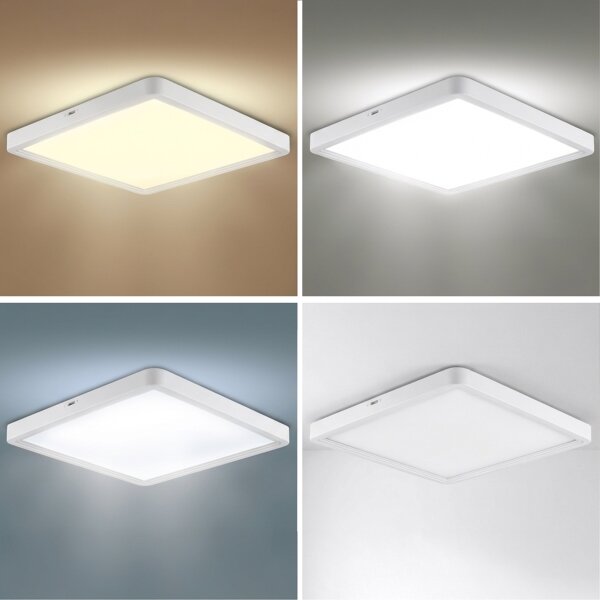 Brilagi - Plafoniera LED dimmerabile da soffitto ESTELA SQUARE LED/36W/230V 31x31 cm bianca + telecomando incluso