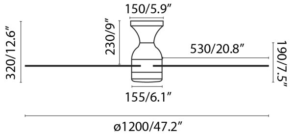 FARO 33756WT - Plafoniera LED FRASER XL LED/16W/230V bianco diametro 120 cm WT + TC