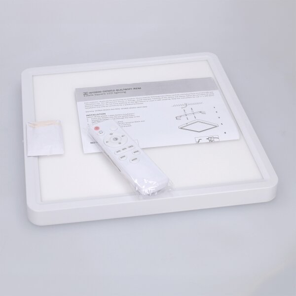Brilagi - Plafoniera LED dimmerabile da soffitto ESTELA SQUARE LED/36W/230V 31x31 cm bianca + telecomando incluso