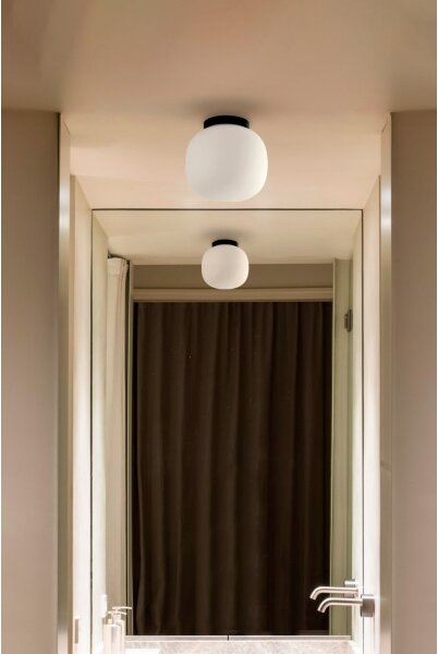 FARO 68611 - Plafoniera AMELIA 1xE27/15W/230V IP44 bianco/nero
