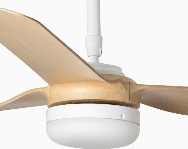 FARO 33816-20 - Ventilatore da soffitto LED PUNT LED/18W/230V Wi-Fi beige/bianco + telecomando