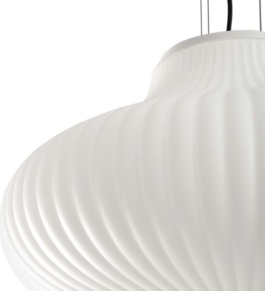 FARO 28301 - Lampadario a sospensione con filo ISABELLE 1xE27/15W/230V diametro 40 cm bianco
