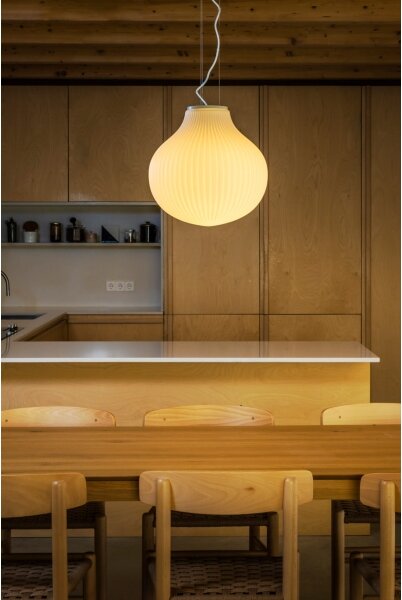 FARO 28301 - Lampadario a sospensione con filo ISABELLE 1xE27/15W/230V diametro 40 cm bianco