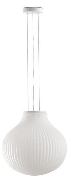 FARO 28301 - Lampadario a sospensione con filo ISABELLE 1xE27/15W/230V diametro 40 cm bianco