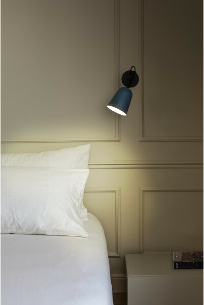 FARO 28274 - Applique STUDIO 1xE14/8W/230V blu/nero