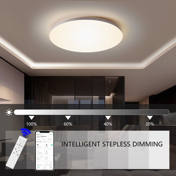 Brilagi - Plafoniera LED dimmerabile SMART LED/36W/230V Wi-Fi Tuya + telecomando