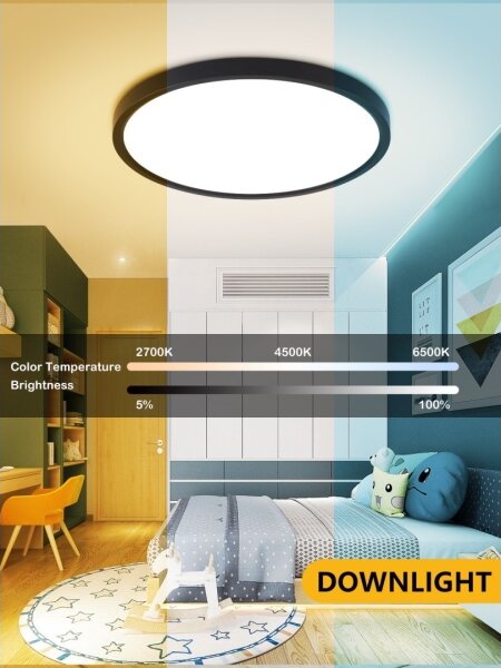 Immax NEO 07166-B40-LED RGBCCT Lampada dimmerabile 50W/230V Wi-Fi Tuya black+TC