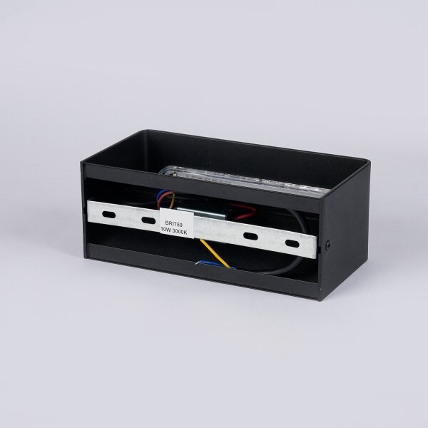 Brilagi - Applique da esterno DONNANI LED/7W/230V, 20 cm, nera, IP44