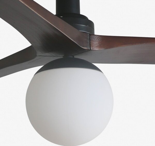 FARO 34278-11L - Ventilatore da soffitto KLIM S 1xE27/15W/230V noce/nero + +TC
