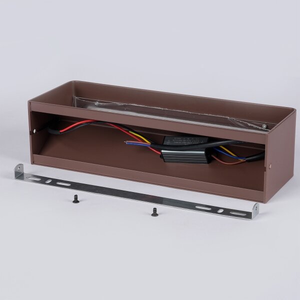 Brilagi - Lampada da parete per esterni LED DONNANI/12W/230V 30 cm marrone IP44