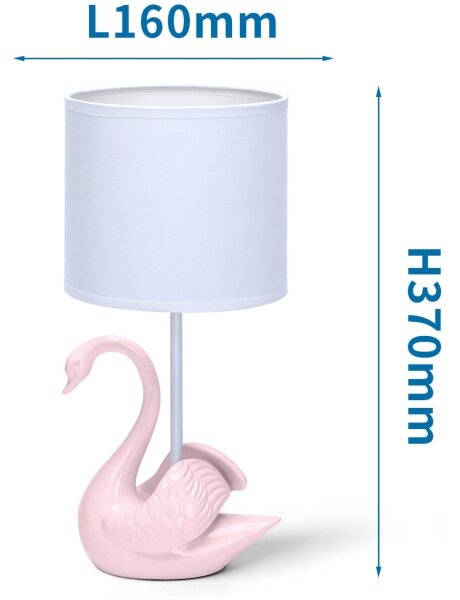Aigostar - Lampada per bambini 1xE14/40W/230V swan rosa