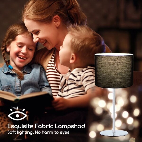 Aigostar - Lampada da tavolo 1xE14/40W/230V nero
