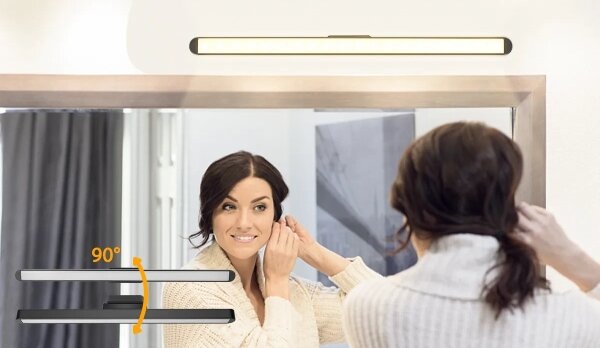 Aigostar - Illuminazione a specchio ricaricabile e dimmerabile LED/2,9W/5V