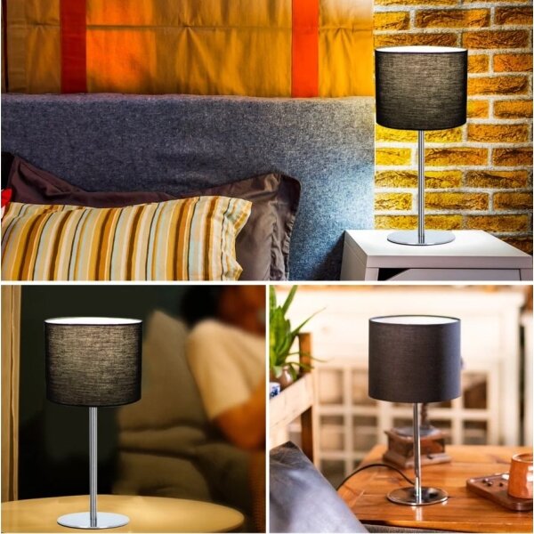 Aigostar - Lampada da tavolo 1xE14/40W/230V nero
