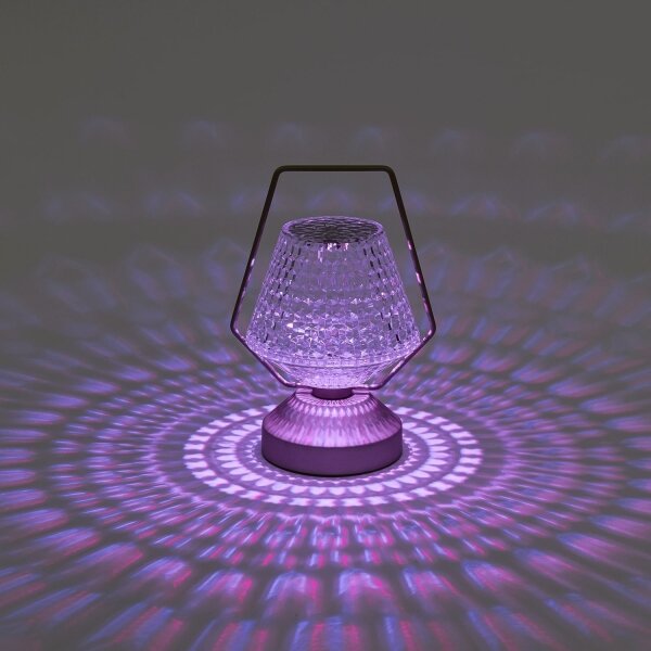 Aigostar- LED RGB Lampada da tavolo ricaricabile dimmerabile LED/1W/5V 1800mAh 20 cm + +TC