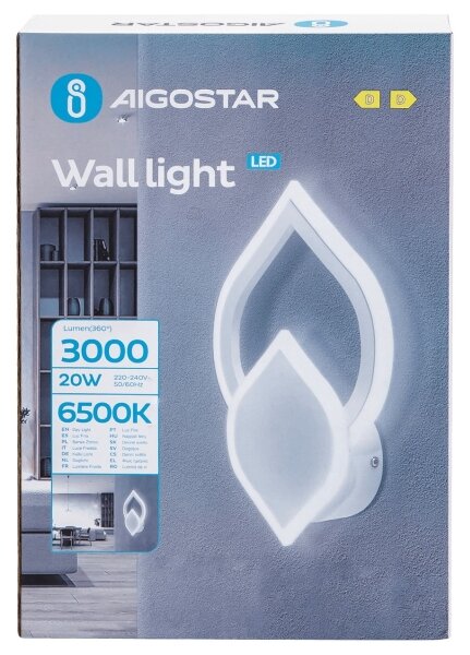 Aigostar - Applique a LED LED/20W/230V 6500K bianco