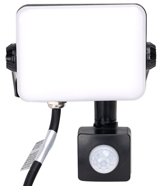 Aigostar - Riflettore LED con sensore LED/20W/230V 4000K IP65 nero