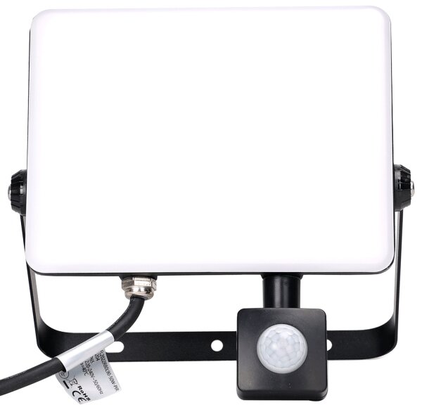 Aigostar - Riflettore LED con sensore LED/50W/230V 4000K IP65 nero