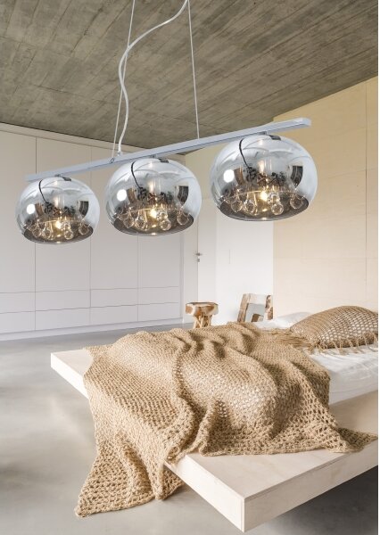 LUXERA 46039 - Lampadario a sospensione SPHERA 3xG9/75W/230V