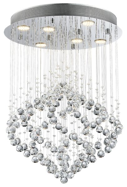 Luxera 62412 - Lampadario fisso di cristallo CHESTER 6xGU10/50W/230V
