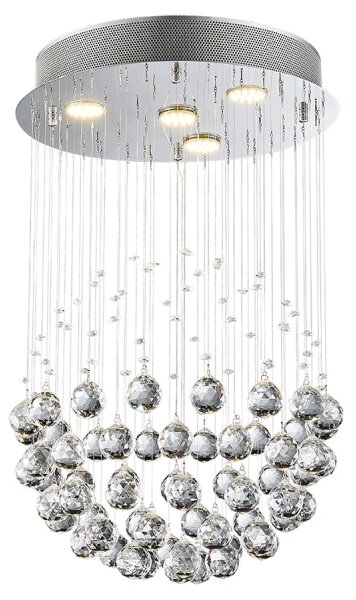 LUXERA 62413 - Lampadario fisso di cristallo XAVER 4xGU10/50W/230V